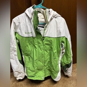Columbia Two-Tone Green and White Jacket